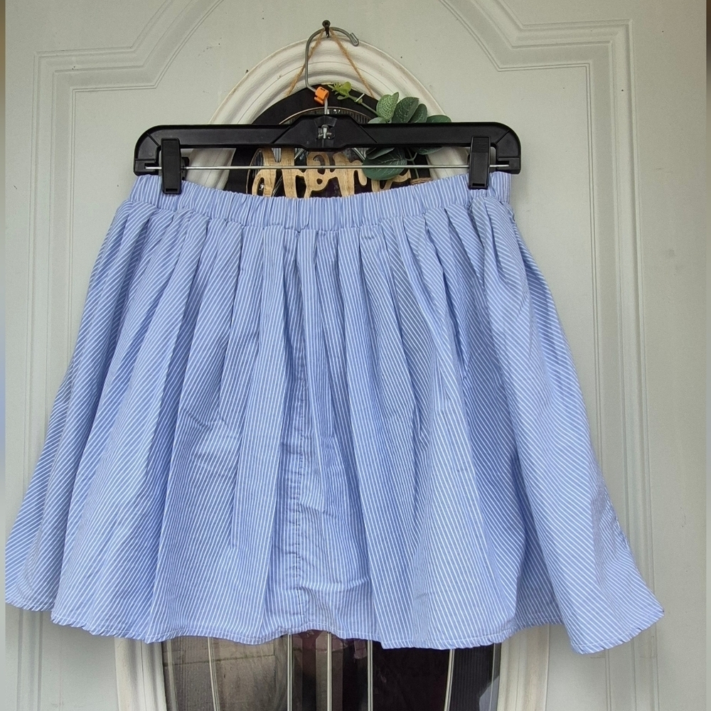 American Eagle Outfitters Asymmetrical Blue Skirt - Picture 3 of 9